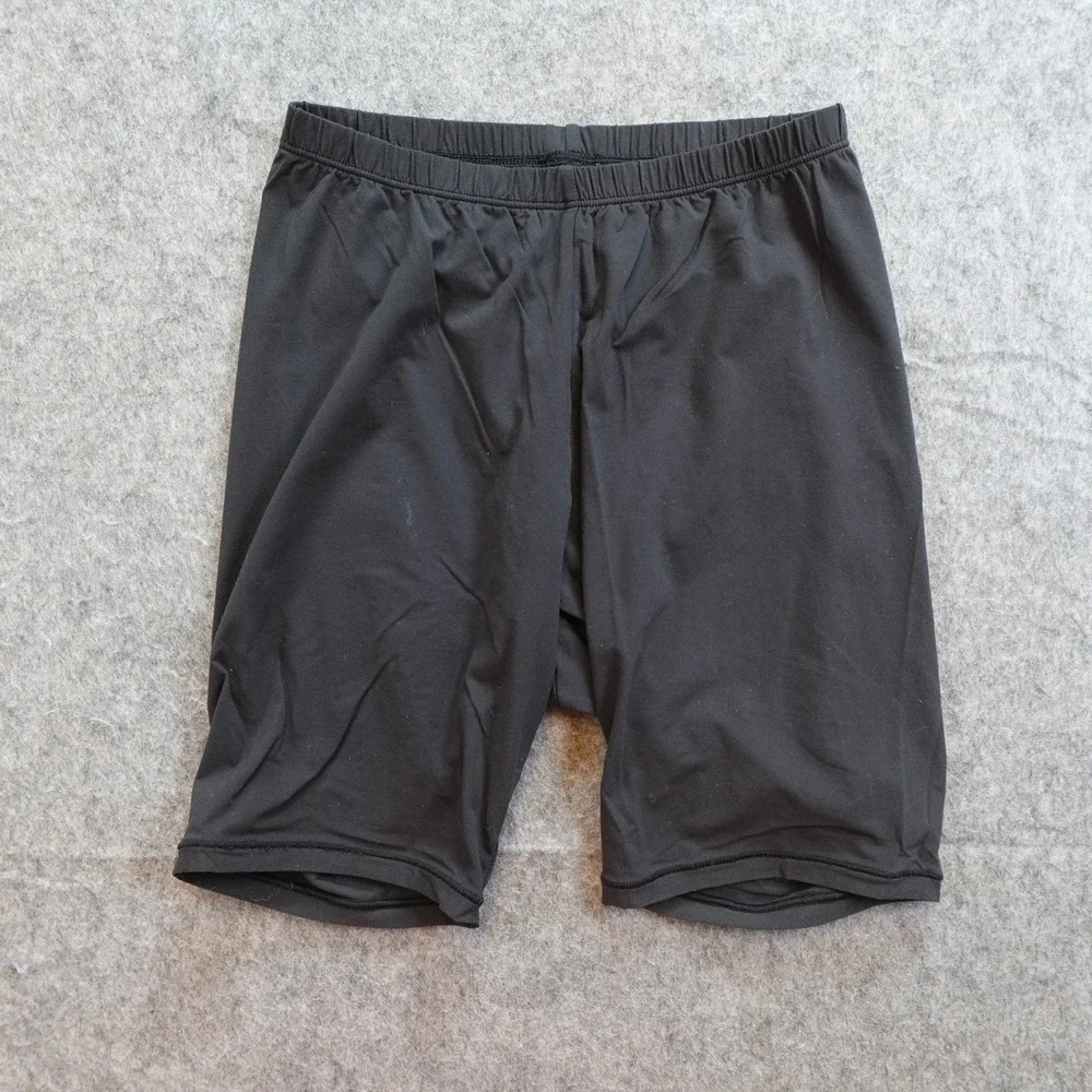 Skims Shorts Womens Extra Small Black Mid Thigh Smoothing Basic Everyday Stretch